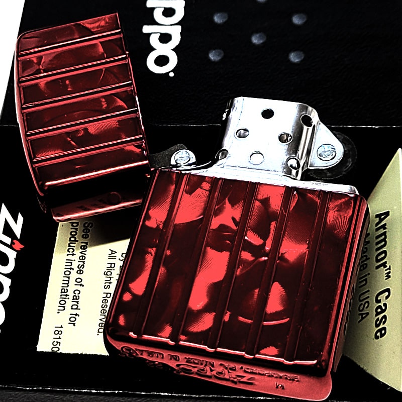 ⭐︎ジッポーライター⭐︎アーマー⭐︎ ZIPPO（ジッポー） アーマー ワインレッド ランダムロール ジッポ