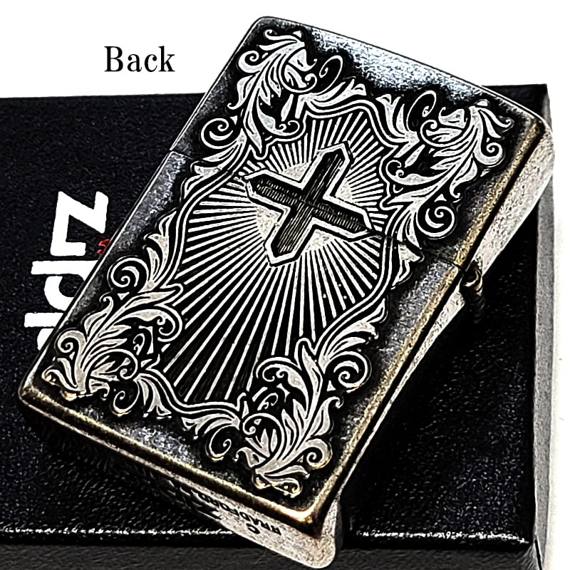 ZIPPO（ジッポー） ディープエッチングアラベスクマリア 銀古美 ジッポ