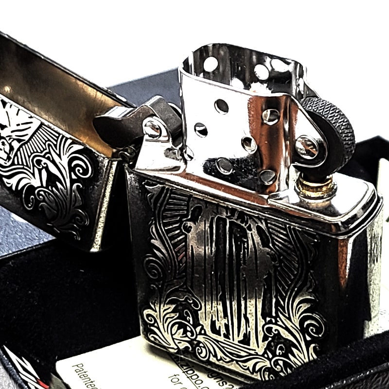 ZIPPO（ジッポー） ディープエッチングアラベスクマリア 銀古美 ジッポ