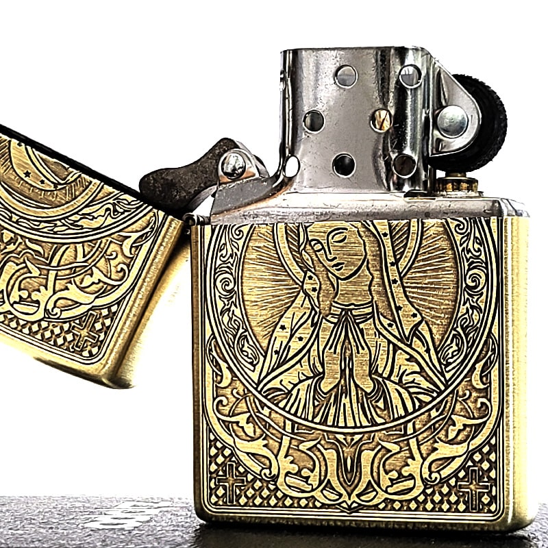 ZIPPO（ジッポー） マリア 真鍮古美仕上げ おしゃれ ジッポ ライター