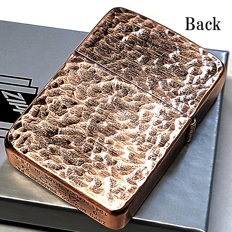 ZIPPO かっこいい 1941 復刻 レプリカ ハンマートーン 銅古美 ジッポ