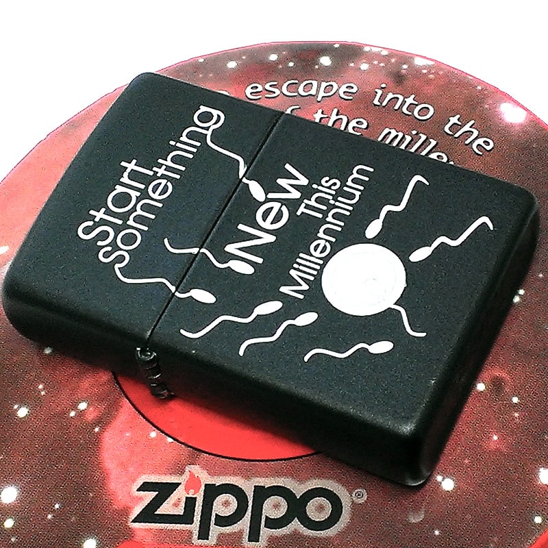 ZIPPO カナダ製 1999年製 ミレニアム 艶消し黒 オンタリオ製 レア 