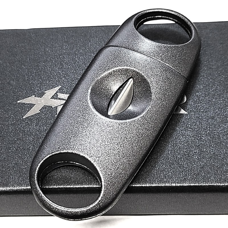 ザイカー 葉巻用 V刃 シガーカッター ガンメタ かっこいい XiKAR 葉巻