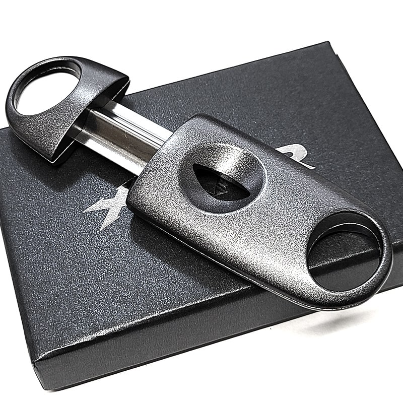 ザイカー 葉巻用 V刃 シガーカッター ガンメタ かっこいい XiKAR 葉巻