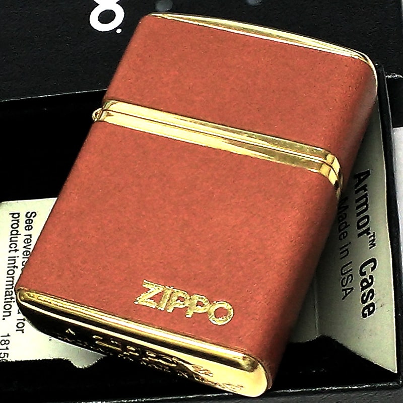 【全品送料無料】 ZIPPO ライター 本 キャメル クラシックレザー 革巻き アーマー その他