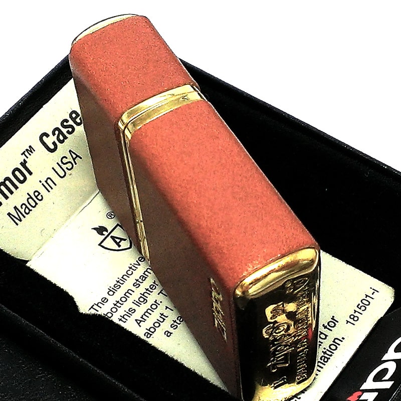 2024春大特価セール！ アーマー ライター ZIPPO 革巻き 本 キャメル クラシックレザー その他