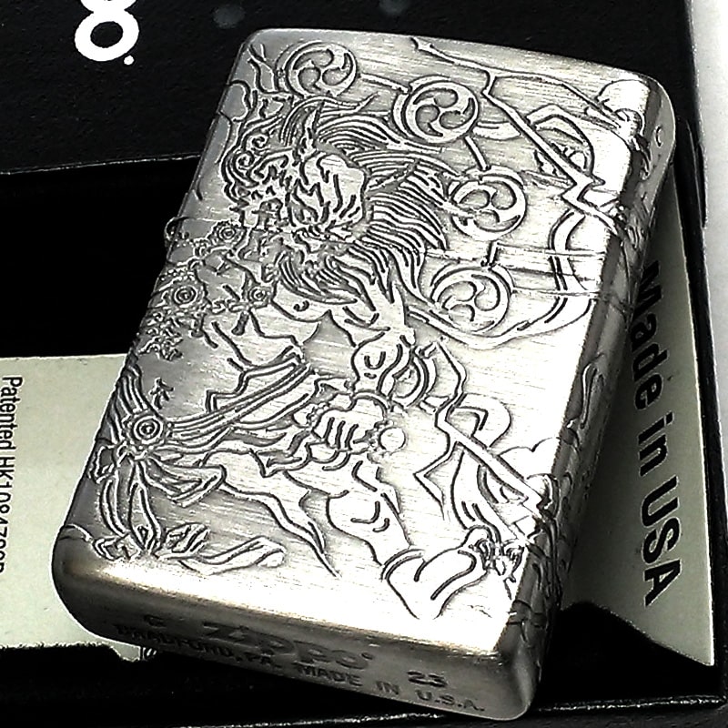 ZIPPO（ジッポー） 和柄 風神雷神 ジッポ ライター アンティーク 