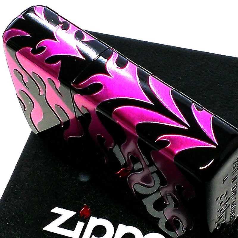 ジッポ ライター トライバル タトゥー ZIPPO おしゃれ バイオレットキラー Violet Killer 黒 4面連続彫刻 ブラック メンズ ギフト