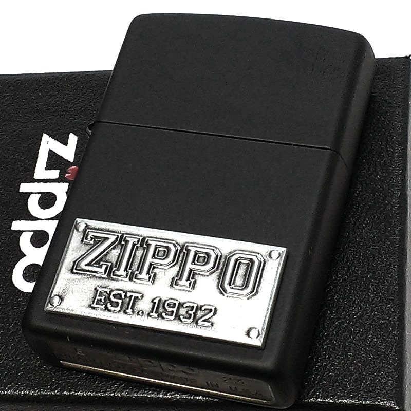 ZIPPO（ジッポー） ライター ジッポロゴ メタル マットブラック 艶消し
