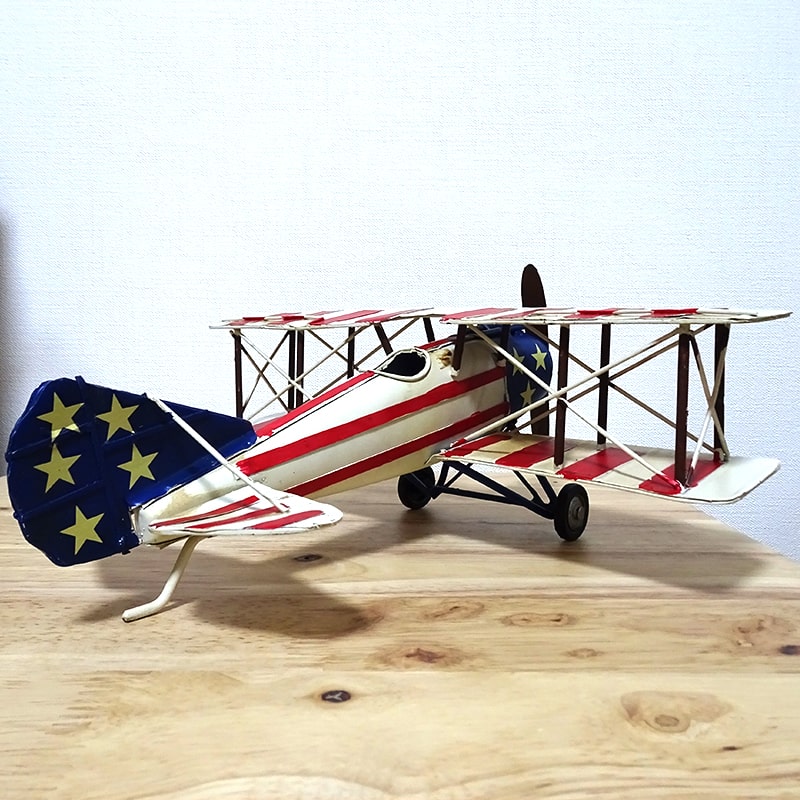 アメリカン レトロ ヴィンテージプレーン レトロ ブリキ 飛行機