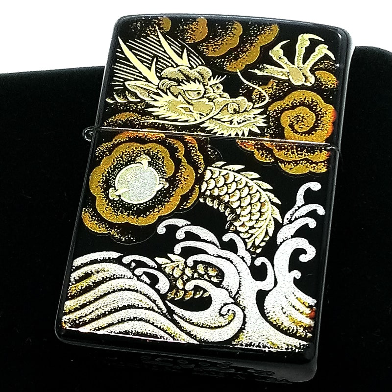 ZIPPO（ジッポー） 本金蒔絵 龍 ジッポ ライター 和柄 伝統工芸 漆塗り
