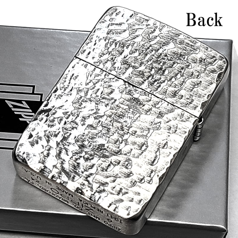 ZIPPO ライター 1941 復刻 レプリカ ハンマートーン 銀古美