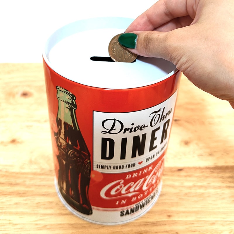 Coca Cola 貯金箱 おしゃれ コカ・コーラ 缶バンク レトロ