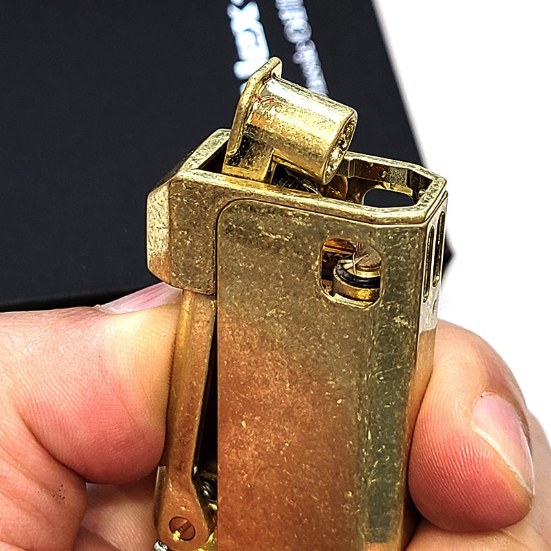 オイルライター アレックス5 重厚 ブラスバレル おしゃれ ワイルド