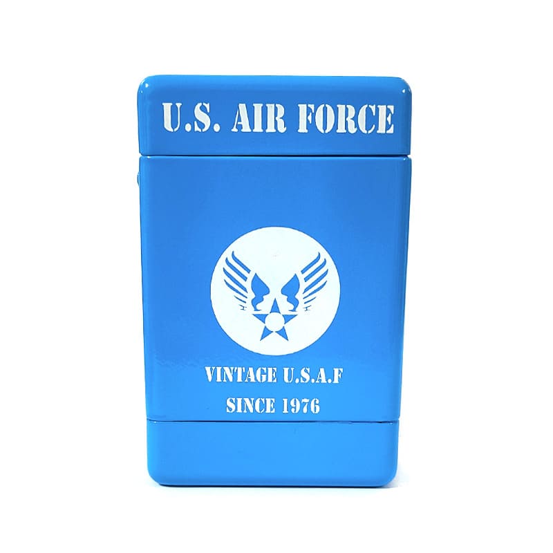 アメリカン レトロ シガレットケース AIR FORCE アルミスチール製