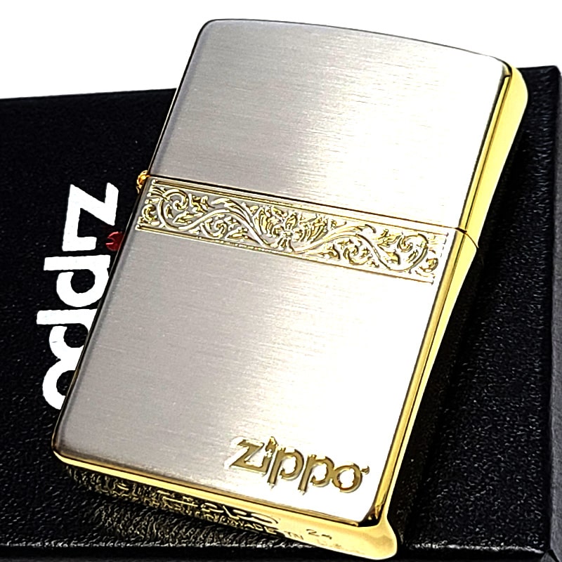 ZIPPO（ジッポー） ライター アラベスクライン シルバー＆ゴールド