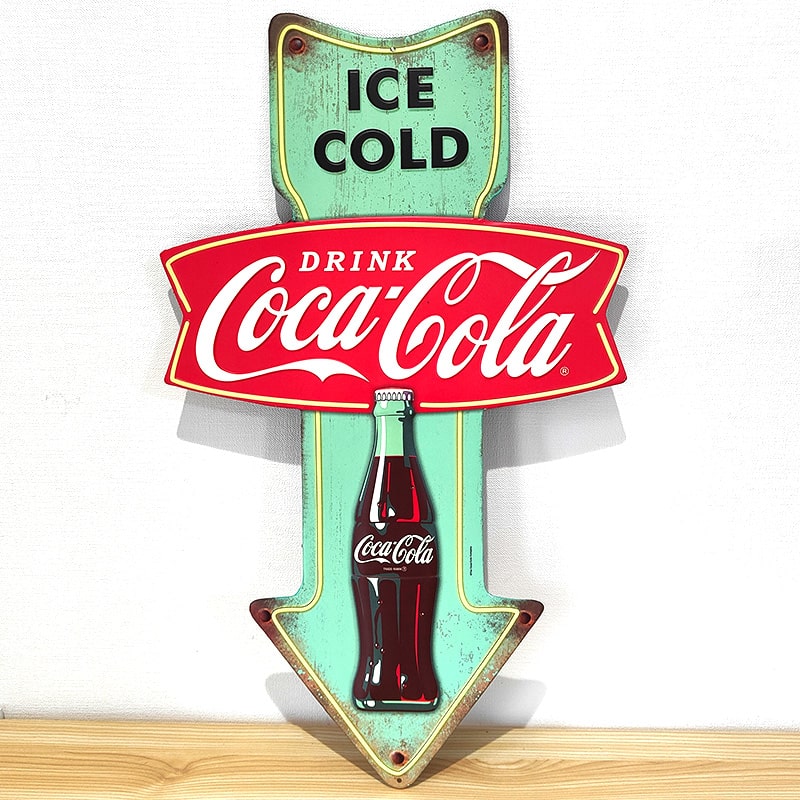 Coca Cola メタルサイン コカコーラ ブリキ看板 ガレージ COCA