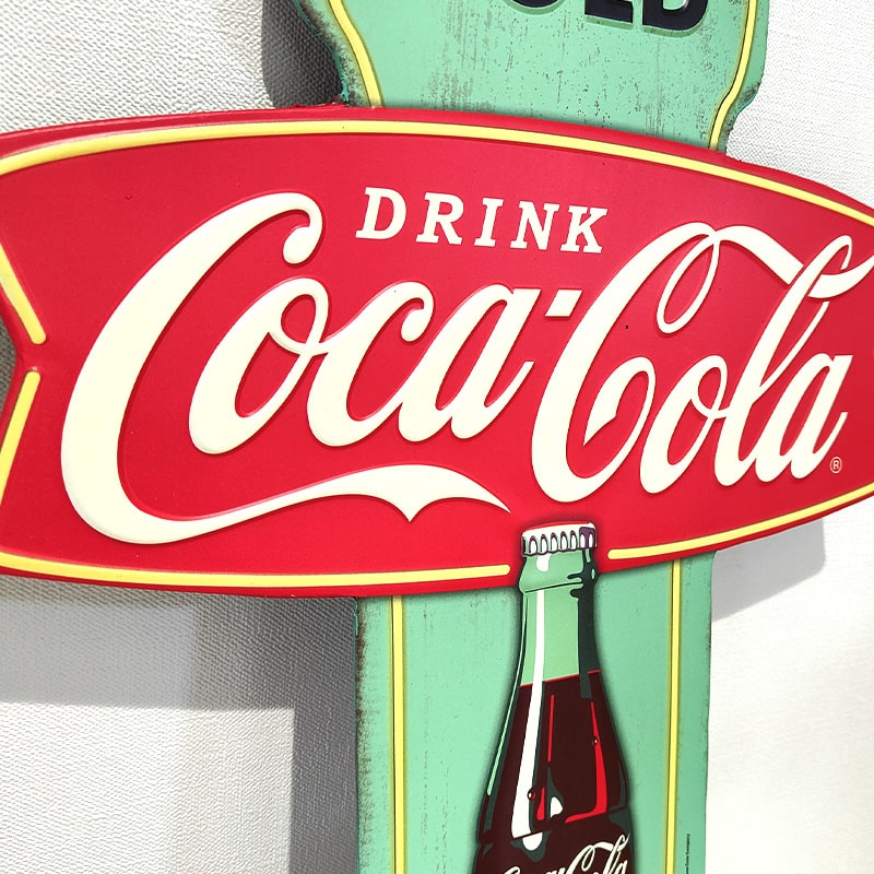 Coca Cola メタルサイン コカコーラ ブリキ看板 ガレージ COCA
