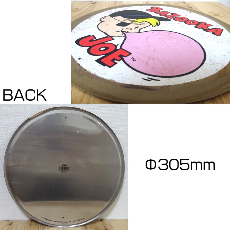 アメリカン レトロ ブリキ看板 ビンテージ BAZOOKA JOE 風船ガム