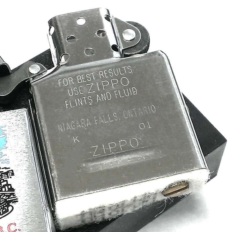 ZIPPO カナダ製 2000年製 オンタリオ製 廃盤 バンクーバー レア ジッポ ライター ヴィンテージ 珍しい 未使用品 ビンテージ 絶版 シルバー