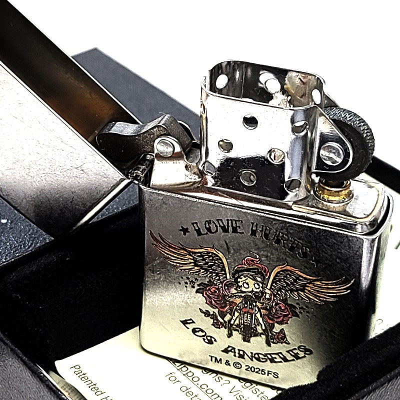 ZIPPO（ジッポー） ベティ・ブープ かわいい シルバー LOVE HURTS