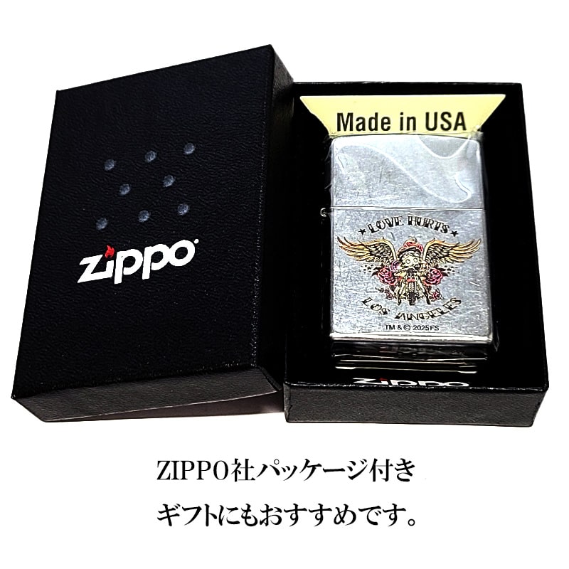 ZIPPO（ジッポー） ベティ・ブープ かわいい シルバー LOVE HURTS