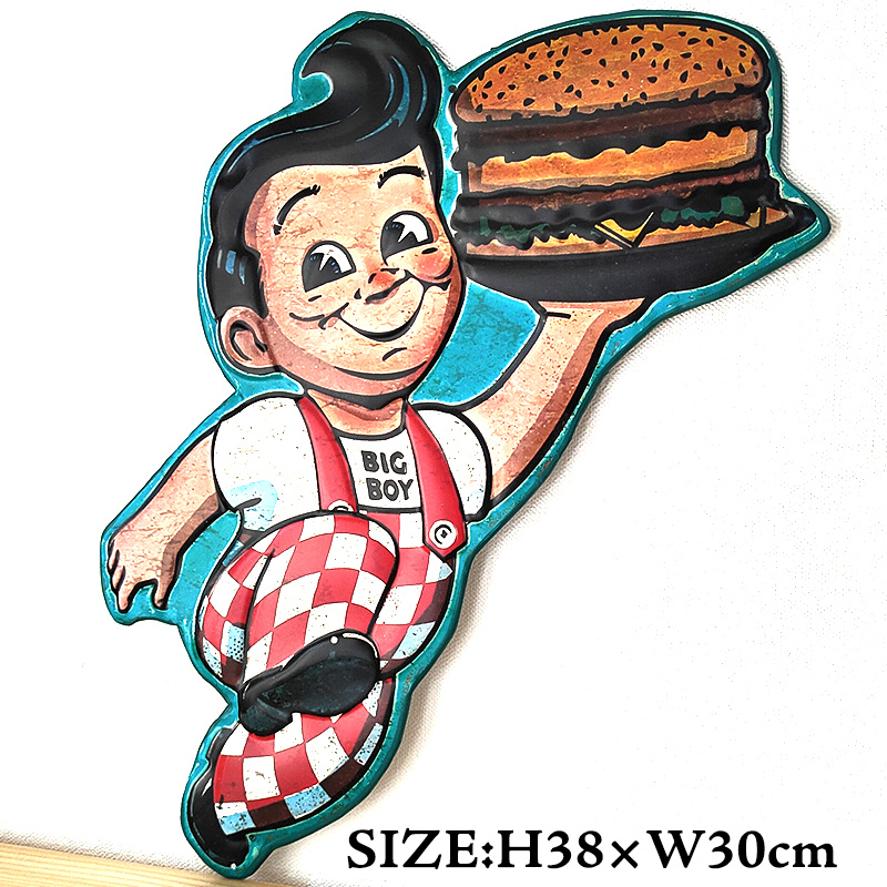 アメリカン レトロ ブリキ看板 レトロ BIG BOY キャラクター