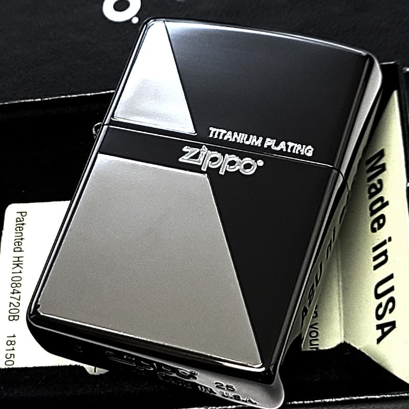 186000 ZIPPO ジッポ ライター　チタンコーティング　U.S限定品　オリジナルマネークリップ付 [0000000000990] ZIPPO（ジッポー） ライター ブルーチタンコーティング ジッポ ロゴ