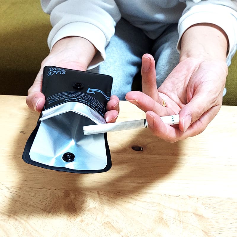 携帯灰皿 ブラックデビル 3個セット ハンディアッシュトレイ BLACK