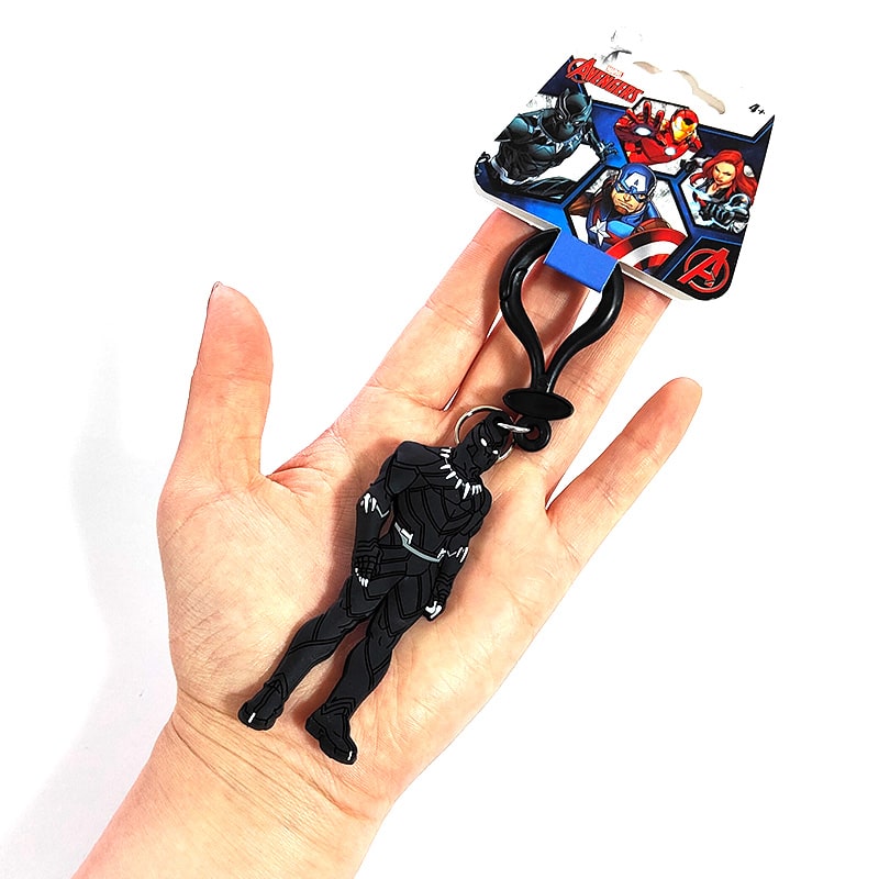 MARVEL（マーベル） ラバーキーチェーン ブラックパンサー キーリング