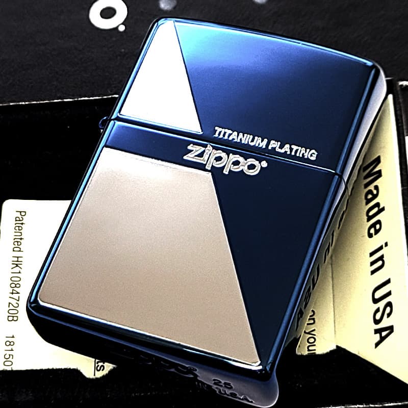 ZIPPO（ジッポー） ライター ブルーチタンコーティング ジッポ ロゴ