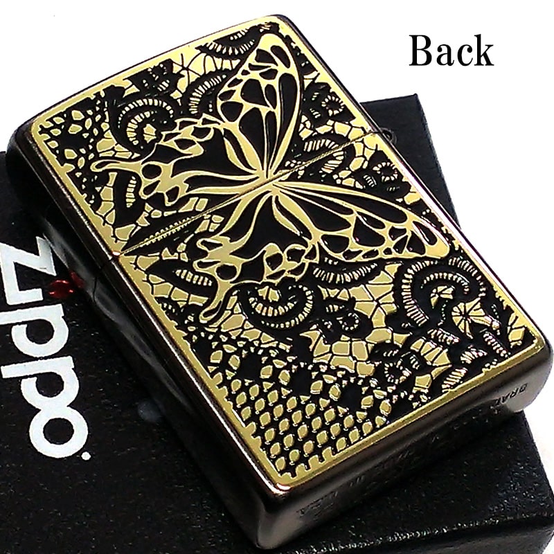 ZIPPO（ジッポー） セクシーメタル 裏面蝶 ジッポ ライター 限定 