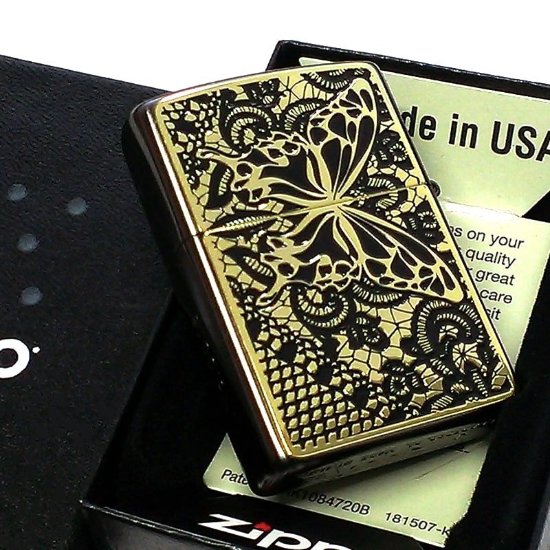 ZIPPO（ジッポー） セクシーメタル 裏面蝶 ジッポ ライター 限定 