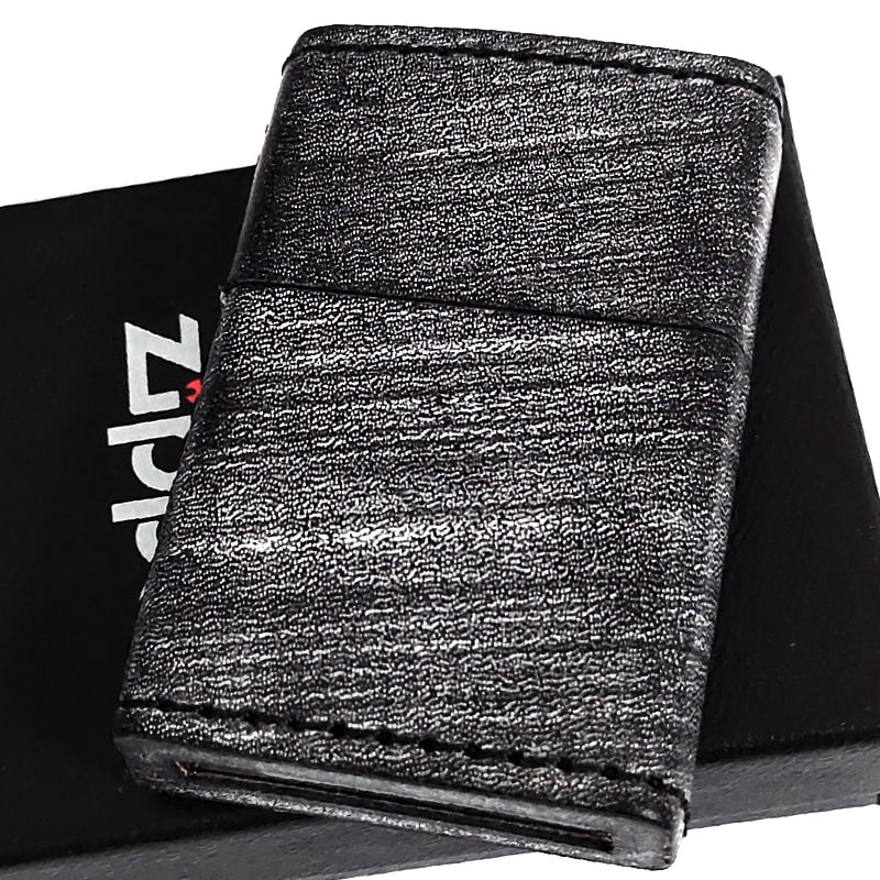 ZIPPO（ジッポー） ライター 本牛革巻き ブライドルレザー ブラック 