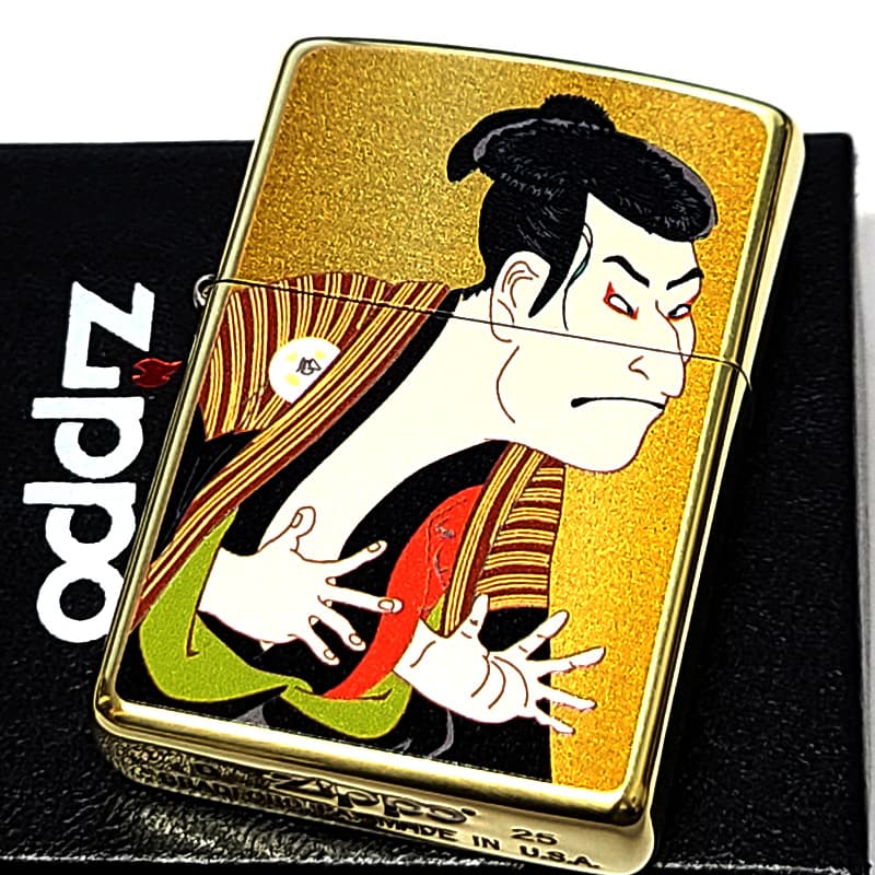 ZIPPO（ジッポー） ライター 江戸 和柄 浮世絵 三代目大谷鬼次の江戸
