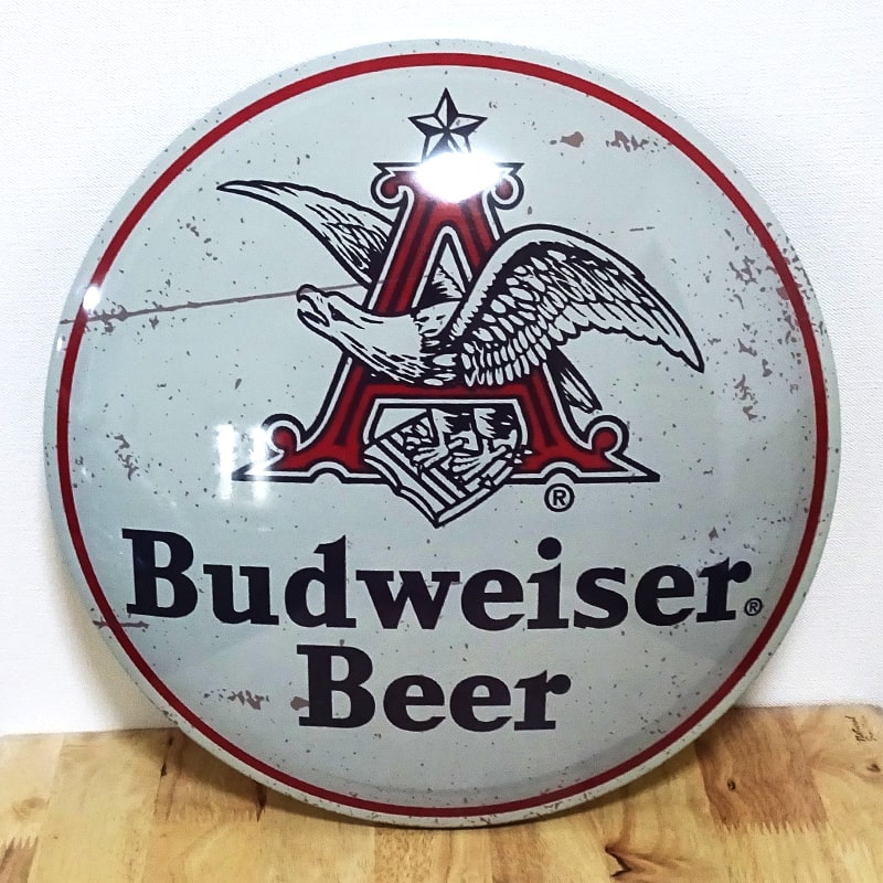 ブリキ看板 ビンテージ BUDWEISER VINTAGE LABEL バドワイザー