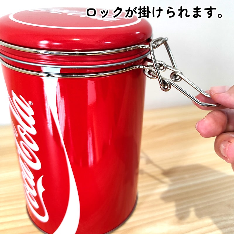 Coca Cola（コカコーラ） 小物入れ 蓋付き キャニスター ラウンド 保存