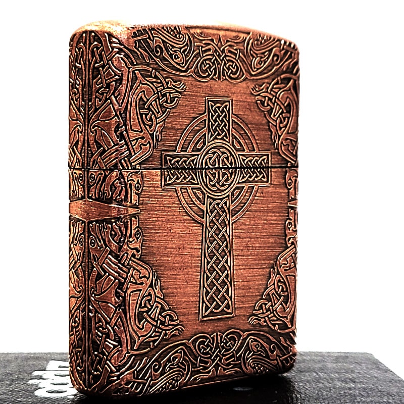 ZIPPO（ジッポー） アーマー ケルティッククロス ジッポ カッパー 4面