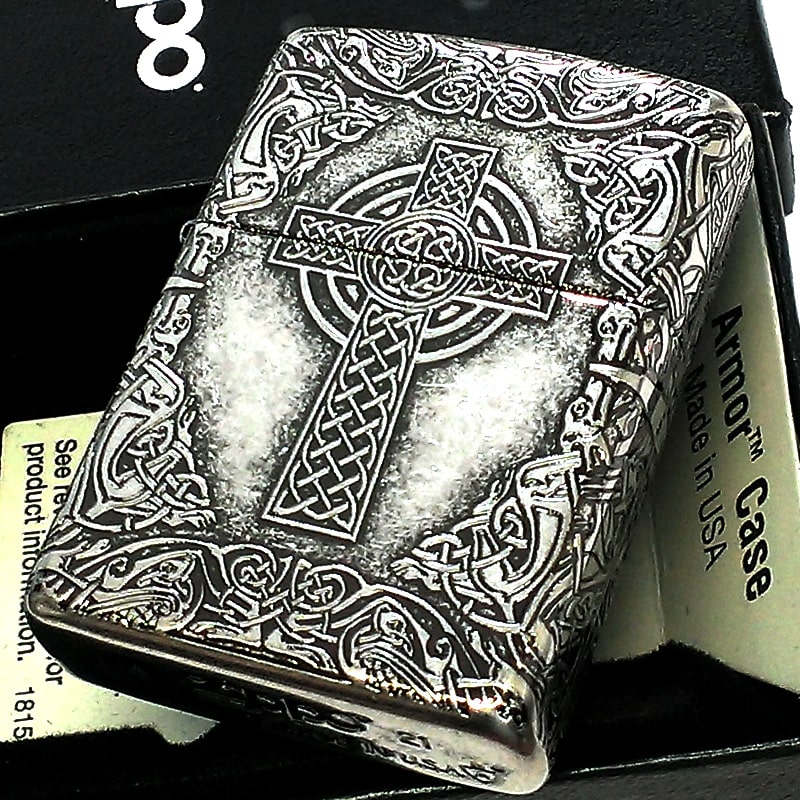ZIPPO - 旧ボトム刻印アーマーケース Armor Zippo 数字柄I 04