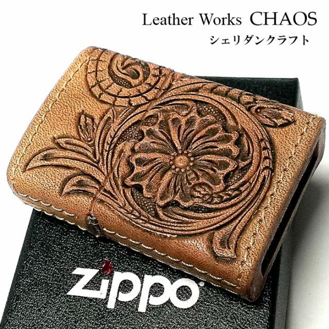 ZIPPO（ジッポー） ライター 本革巻き ジッポ カオス シェリダン