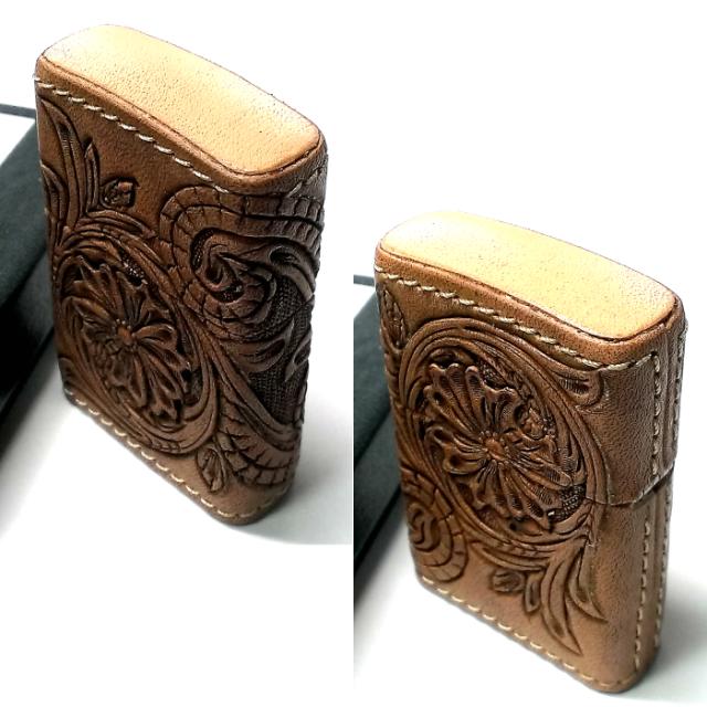 ZIPPO（ジッポー） ライター 本革巻き ジッポ カオス シェリダン