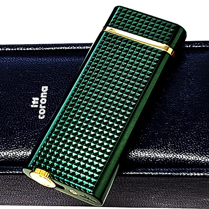 ガスライター イムコロナ フランボー グリーン 日本製 ガス注入式 im