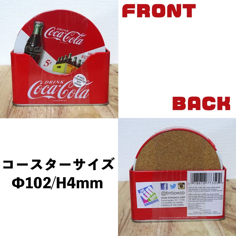 Coca Cola（コカコーラ） コースター セット S/6 かわいい 正規