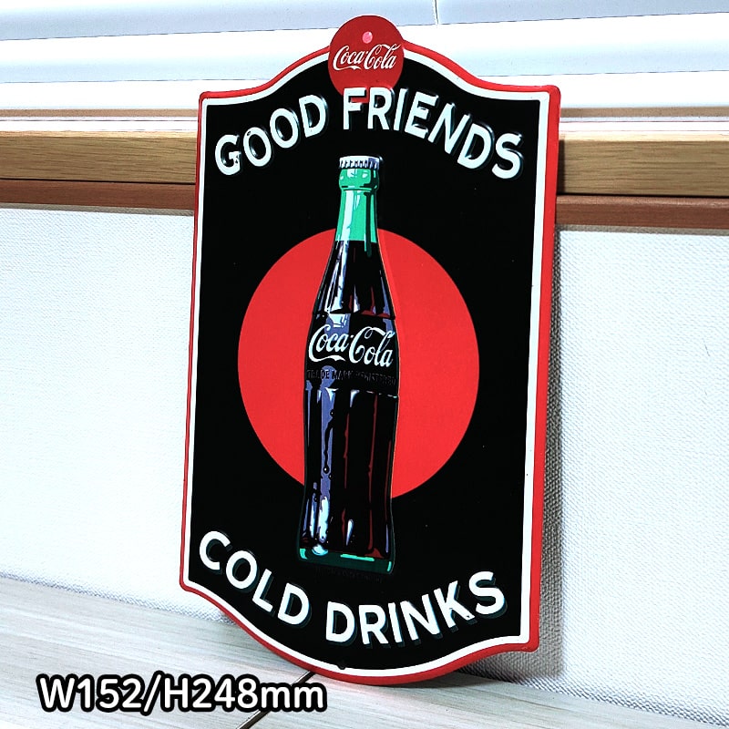 1990米国製 coca cola コカコーラ ブリキ看板 レトロ インテリア 1990米国製 coca cola コカコーラ ブリキ看板 レトロ インテリア