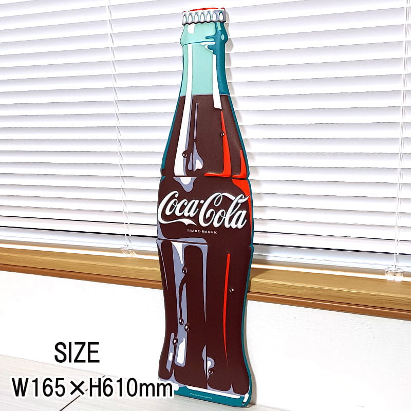 Coca Cola（コカコーラ） ブリキ看板 ガレージ レトロ ボトル