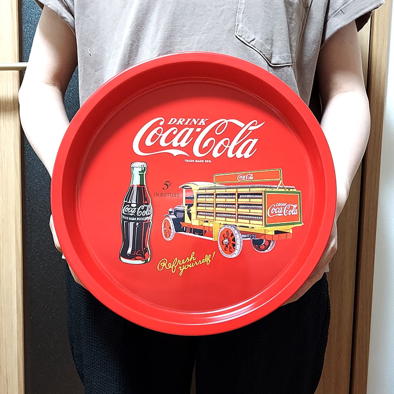 Coca Cola（コカコーラ） お皿 ラウンドティントレイ 丸型 おしゃれ