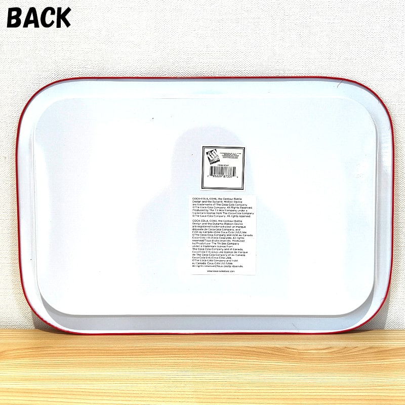 Coca Cola（コカコーラ） お盆 ロゴ レクタングル ティントレイ
