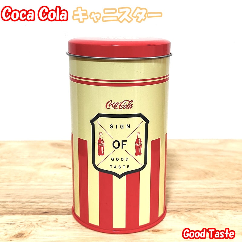 アメリカン レトロ コカ・コーラ 小物入れ ティン キャニスター 蓋つき