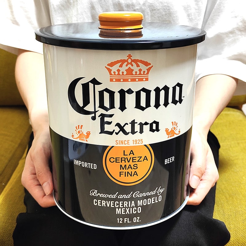 アメリカン レトロ コロナ 小物入れ 缶 8.5