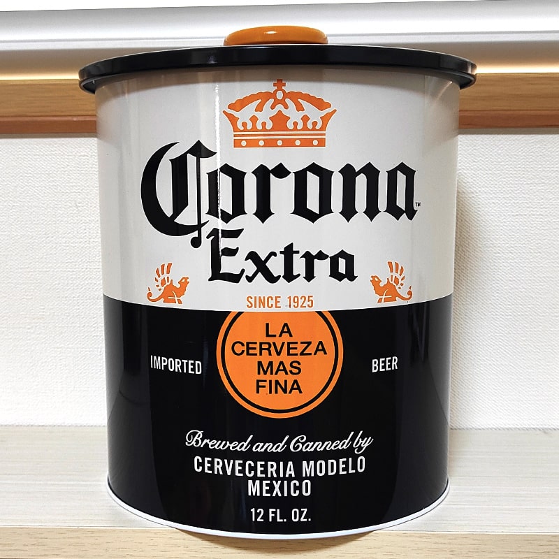 アメリカン レトロ コロナ 小物入れ 缶 8.5